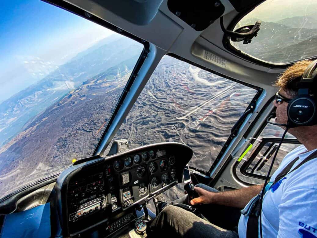 vue aerienne etna