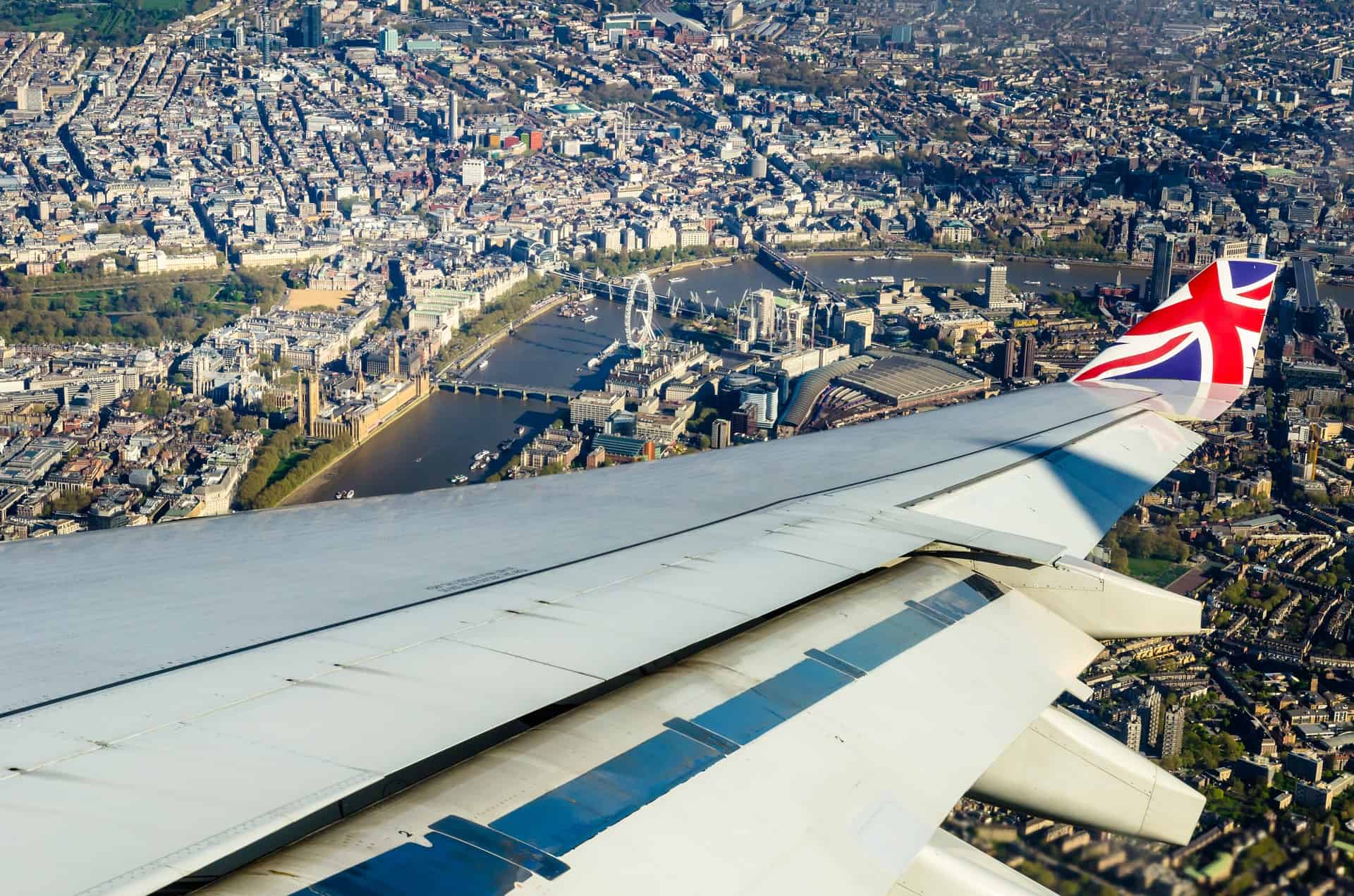 londres en avion