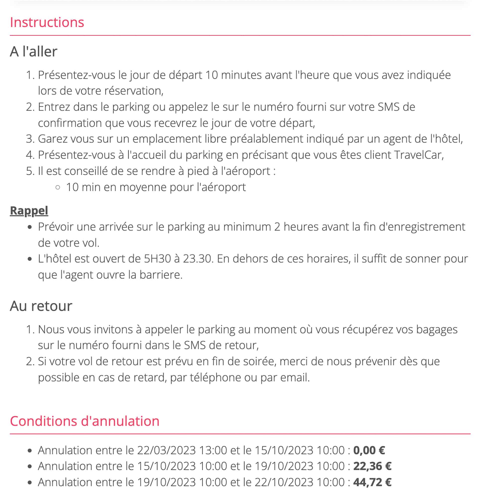 instructions pour parking toulouse