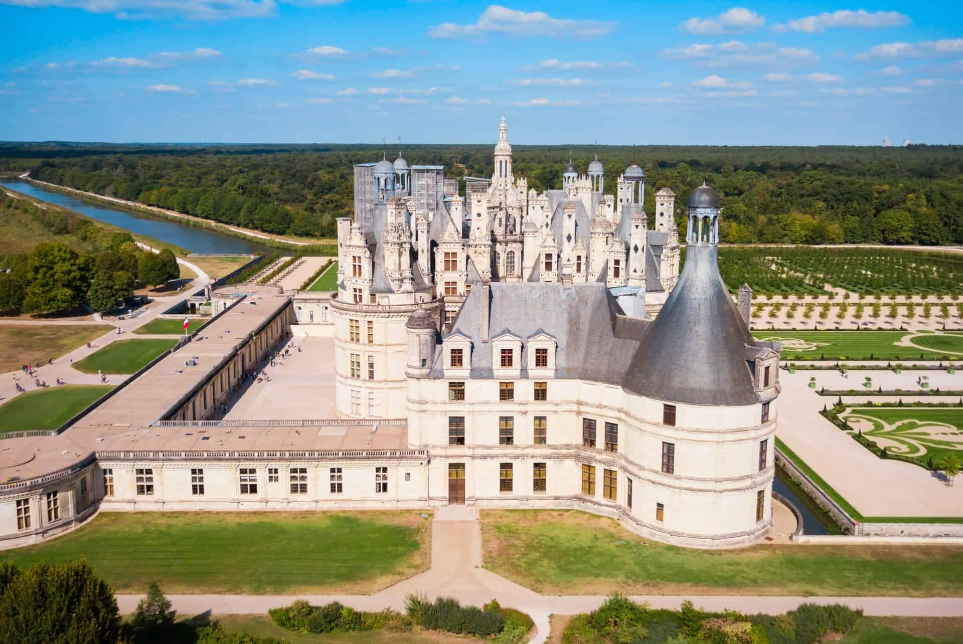 chambord vue aerienne