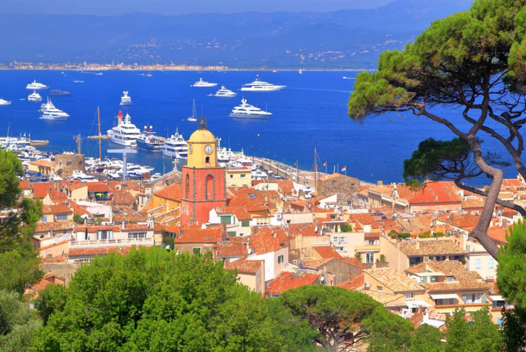 saint tropez vue aerienne