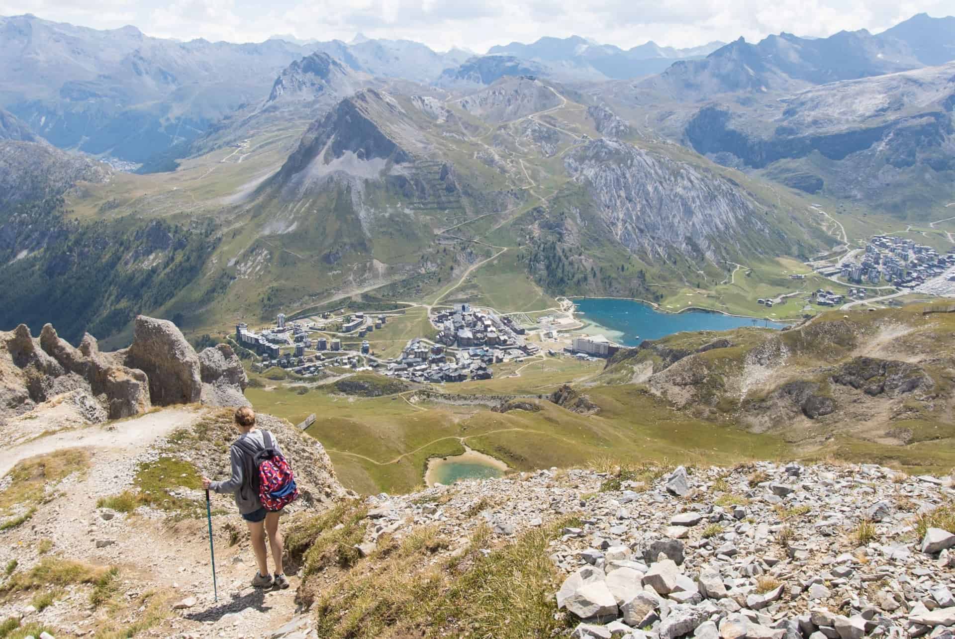 randonnee dans les alpes a tignes en ete