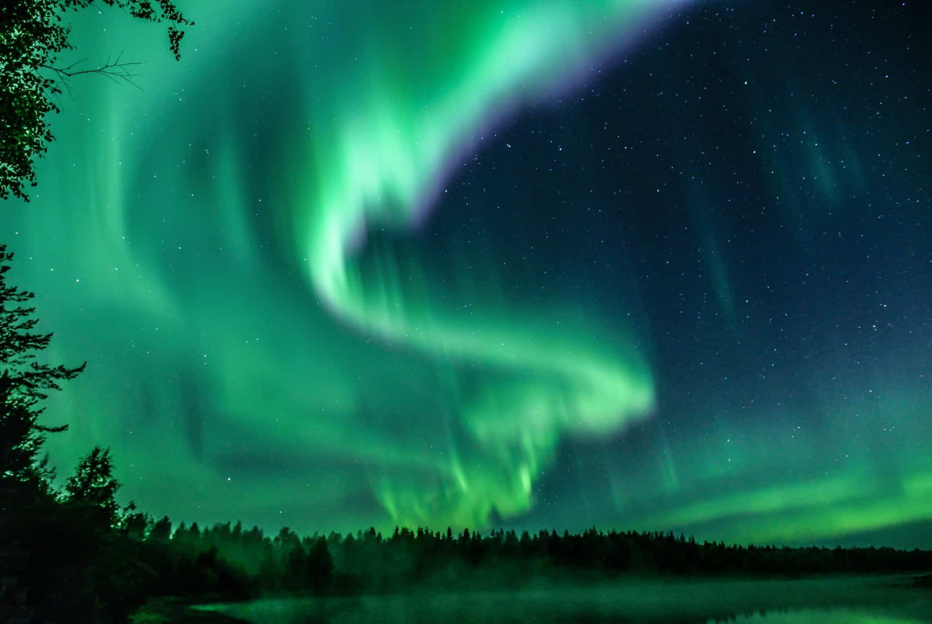 laponie aurores boreales finlande automne