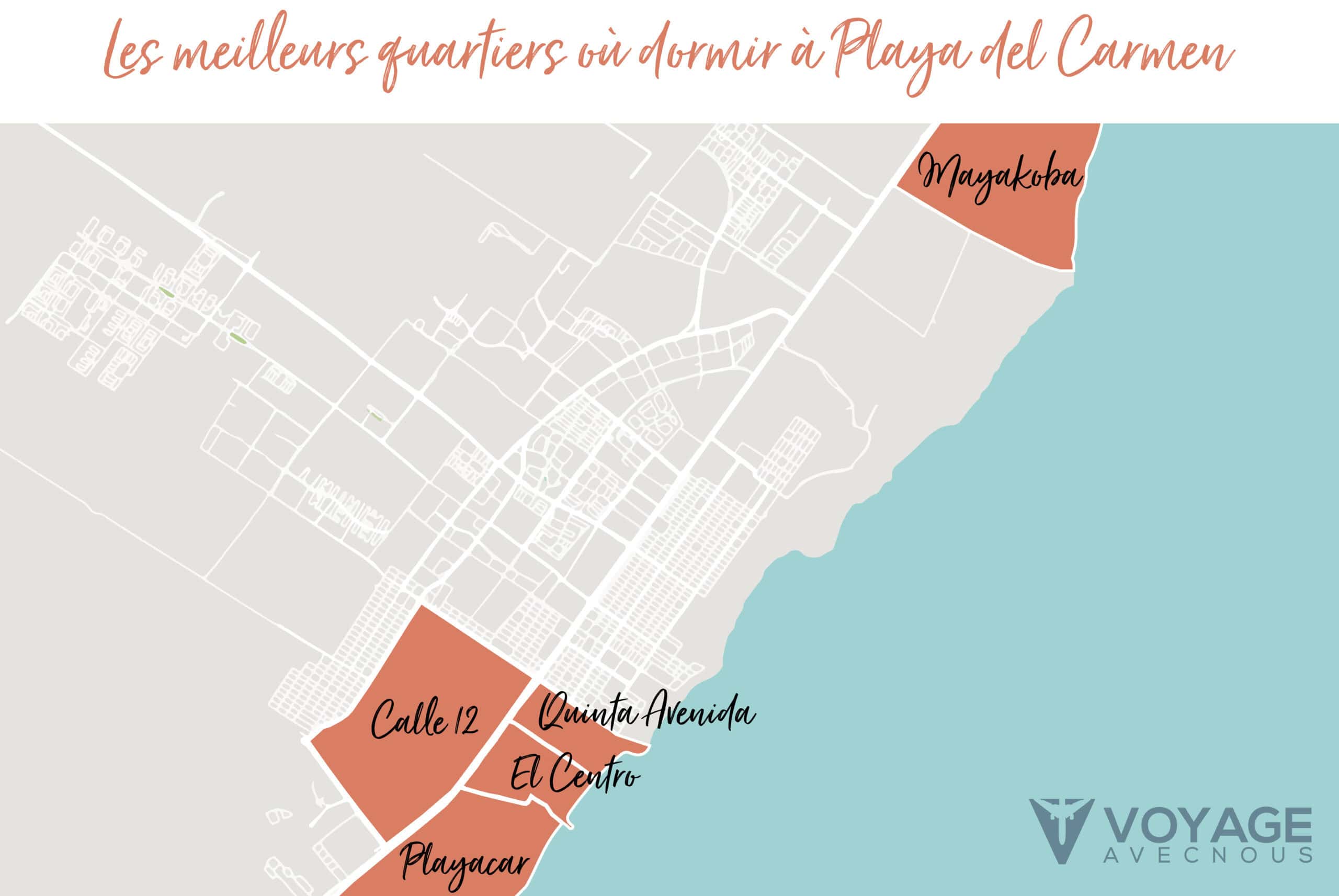 map playa del carmen