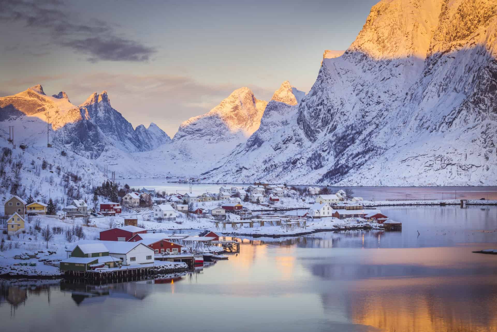 iles lofoten en hiver