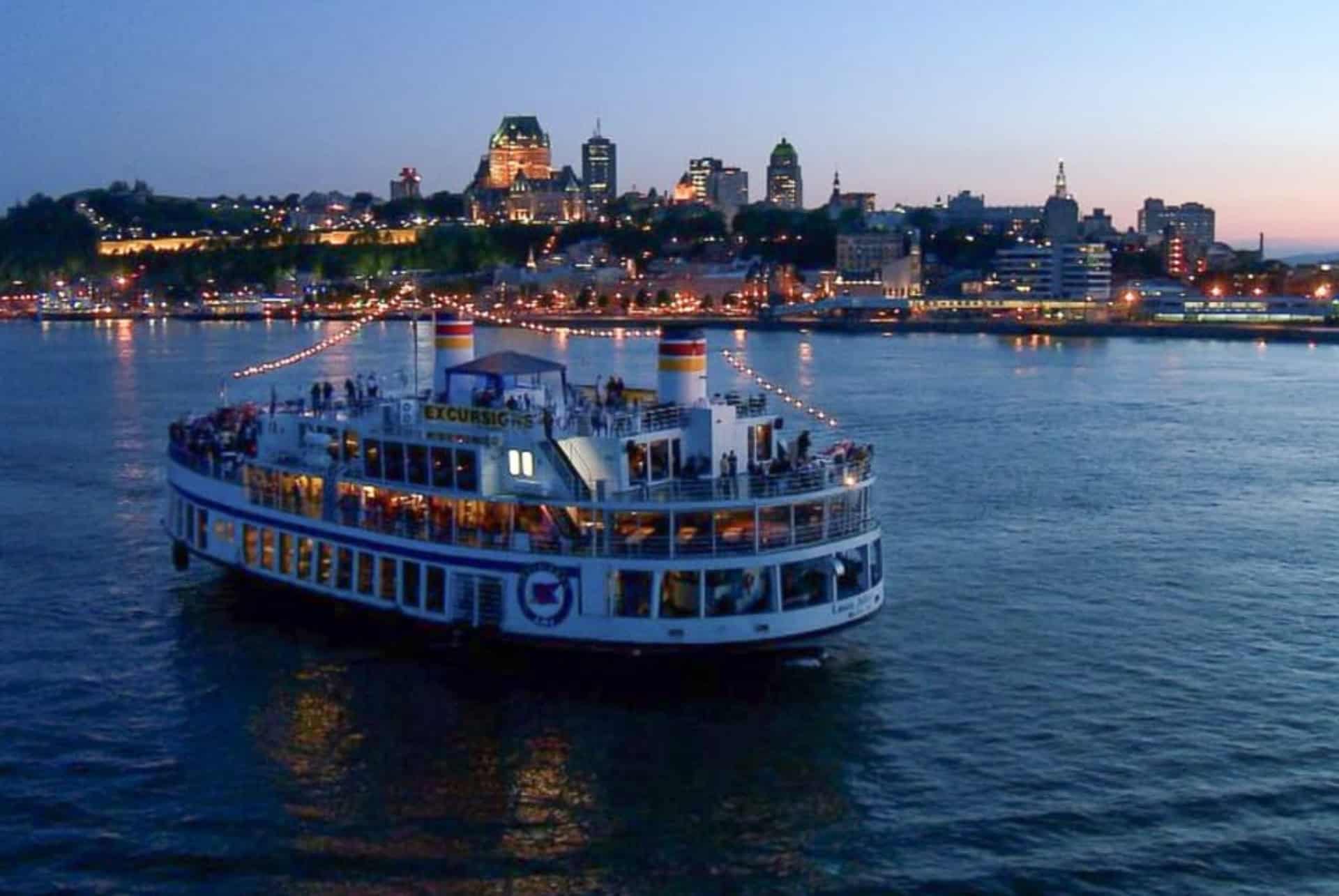 croisiere de nuit sur le fleuve saint laurent