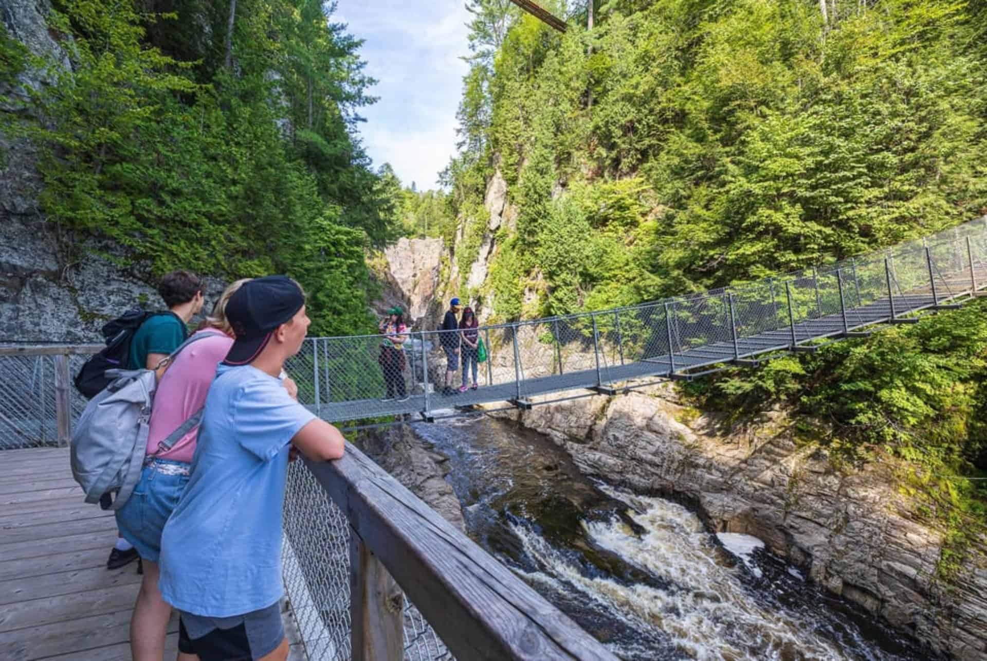 les ponts suspendus du canyon sainte anne