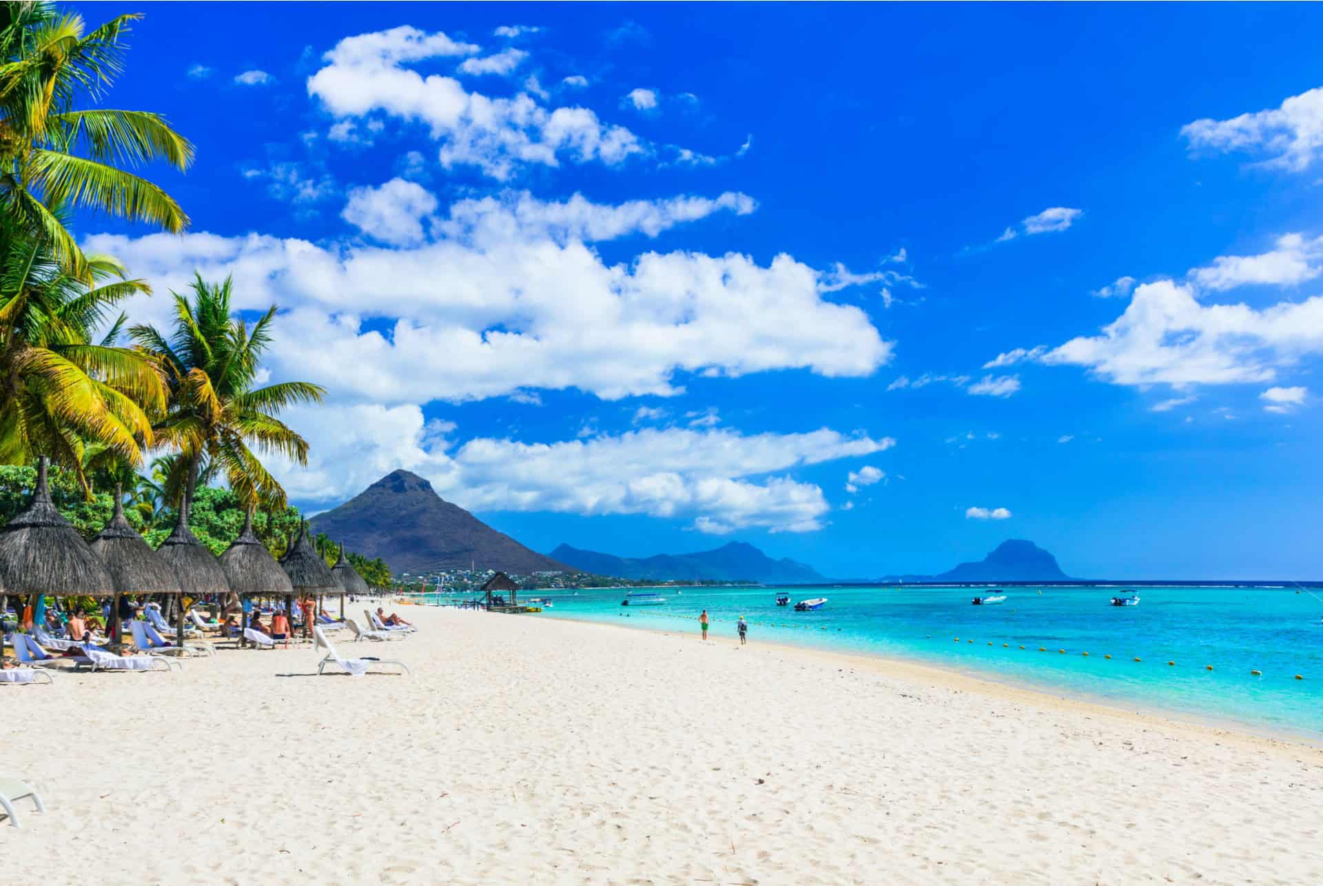 plage Flic-en-Flac à l'île maurice