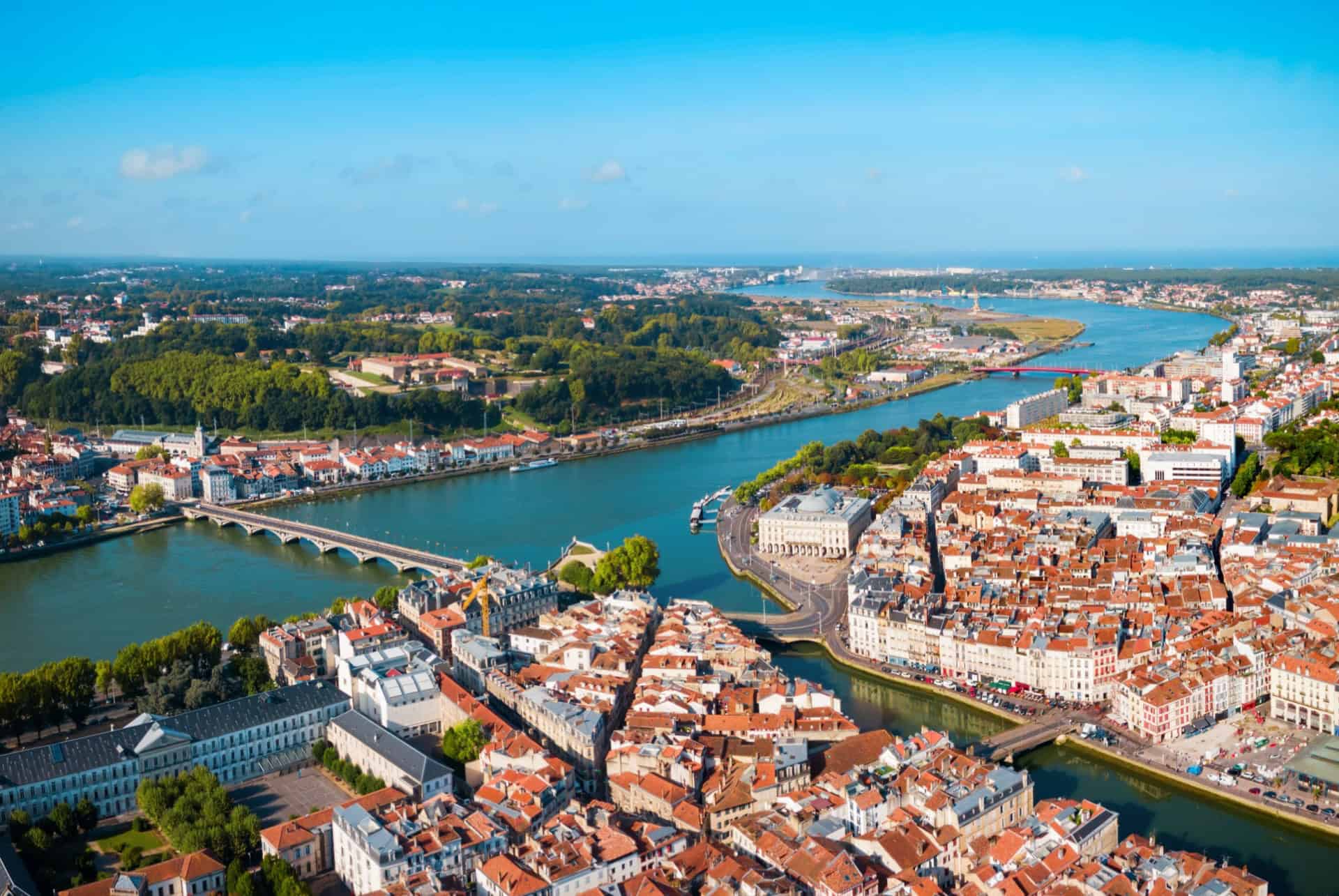 vue aerienne bayonne