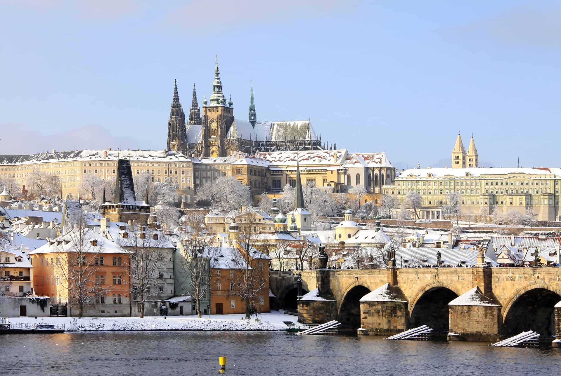 chateau de prague en decembre