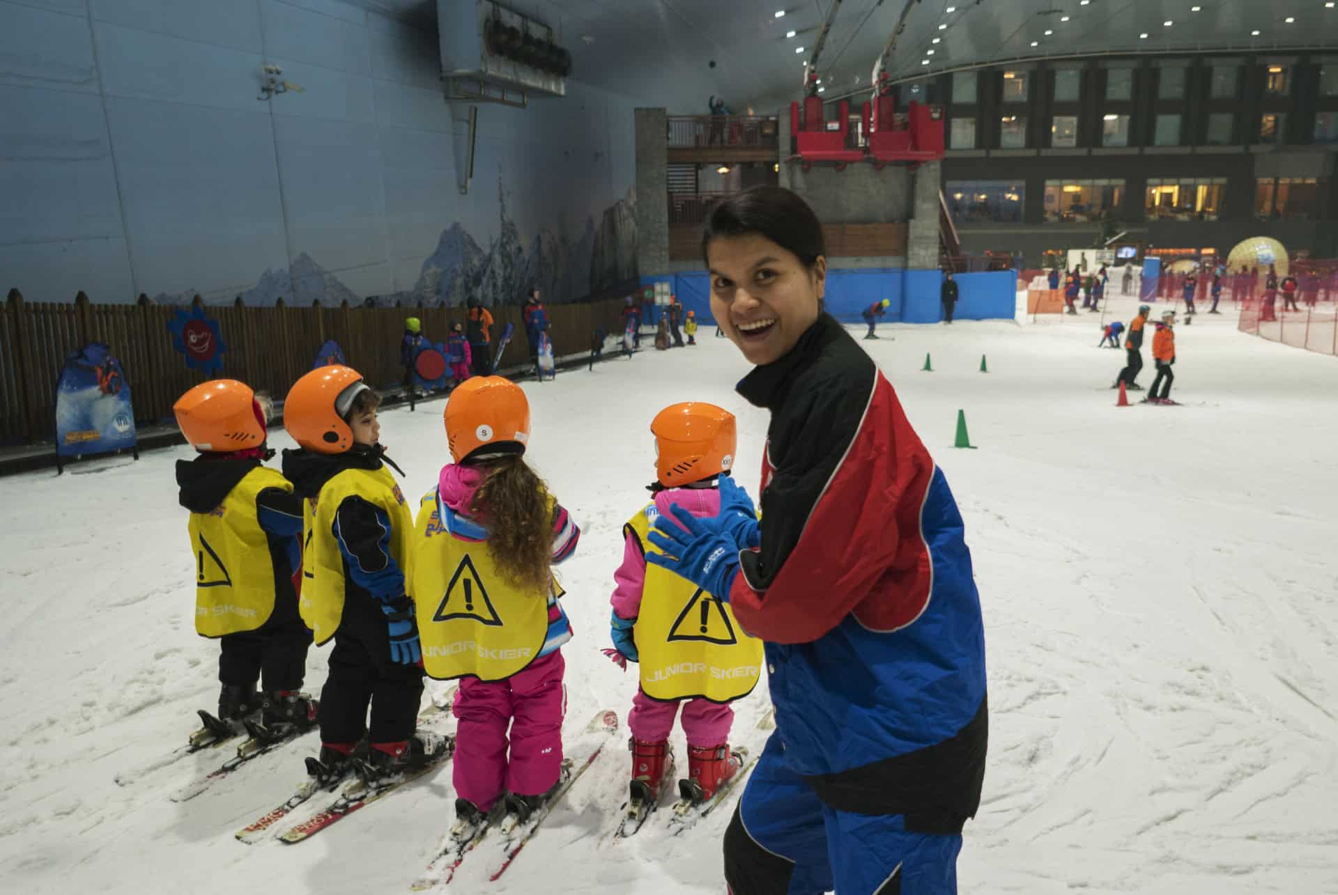 cours de ski pour des enfants