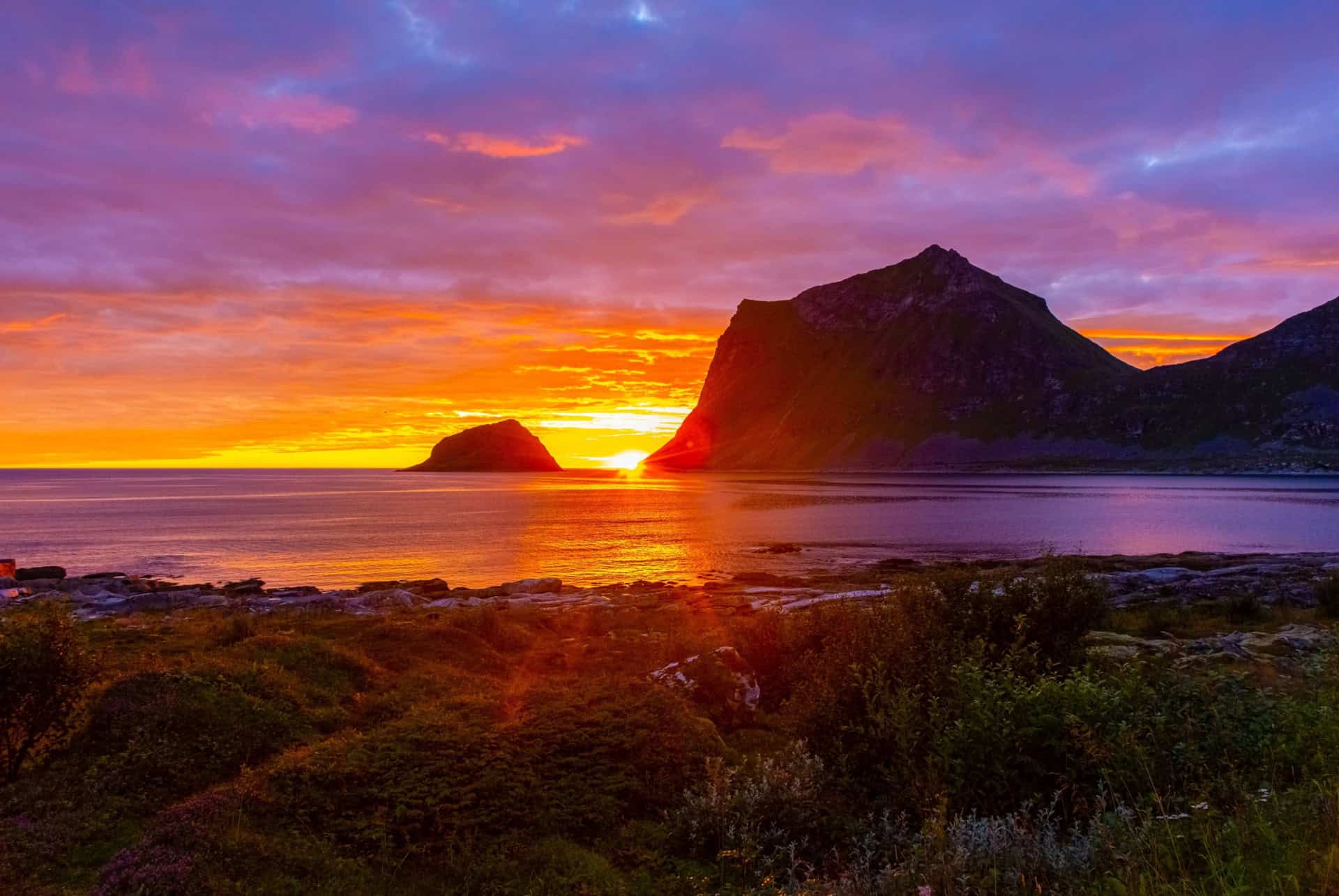 vik beach iles lofoten