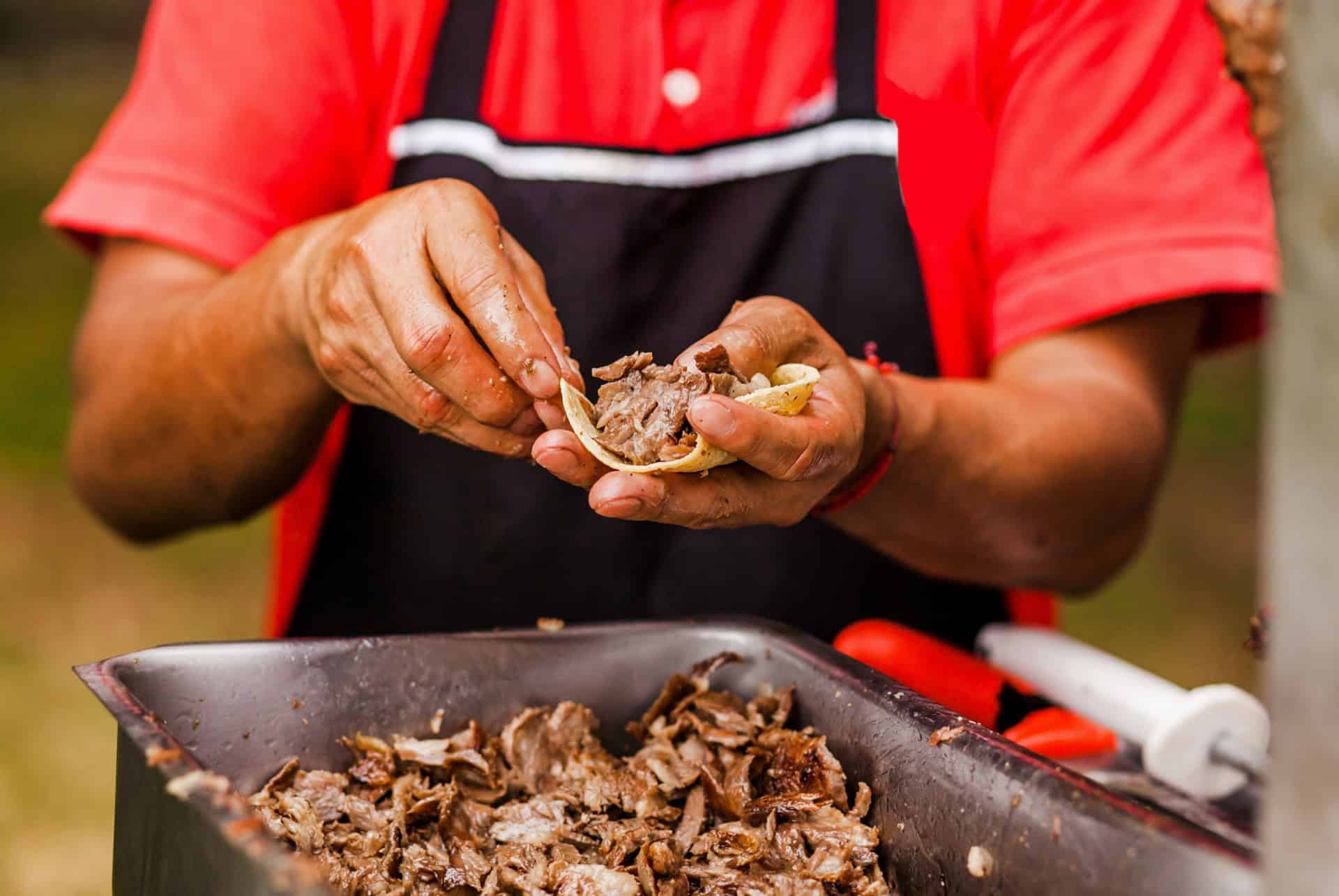 tacos de boeuf barbacoa